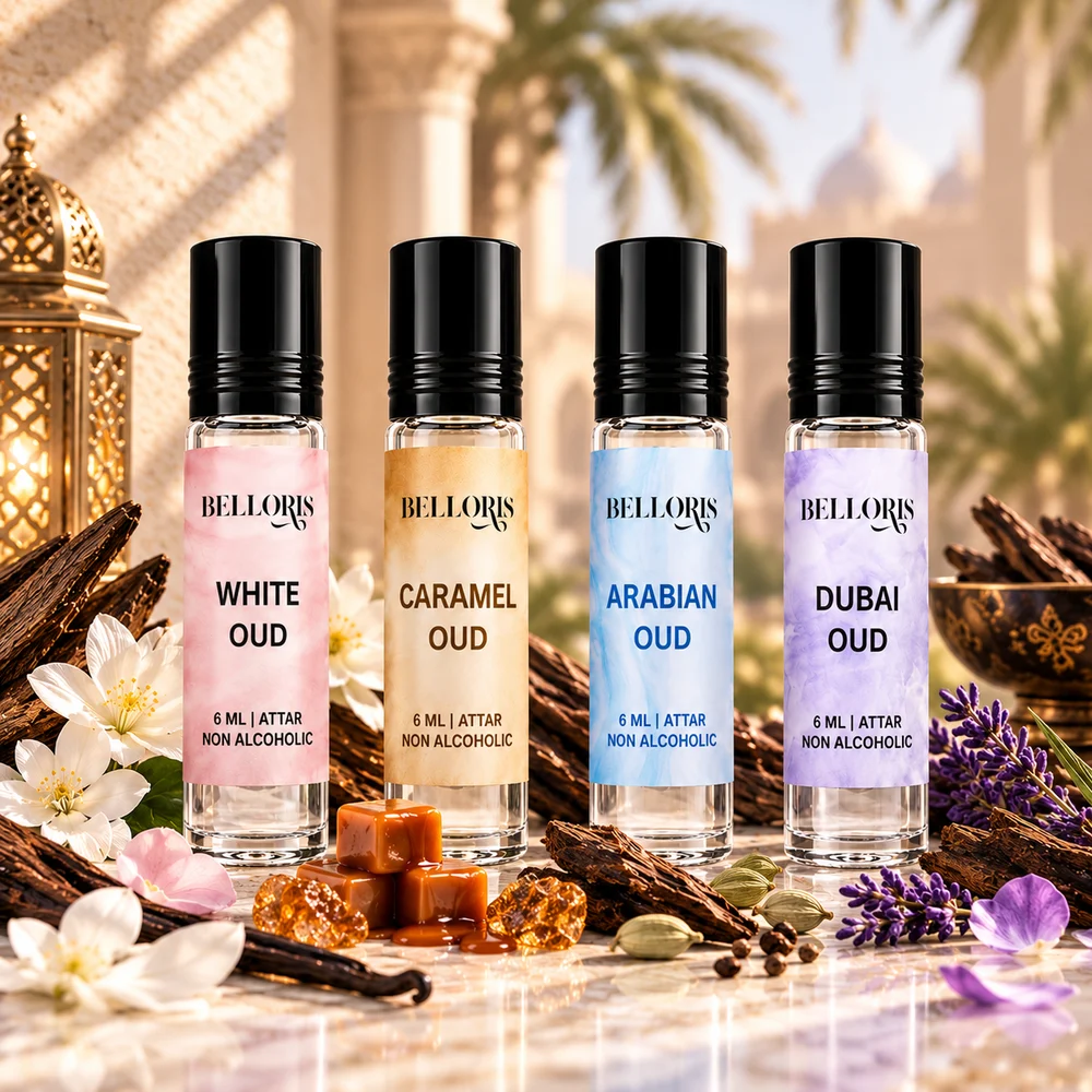 Belloris Oud Attar Set 3 — 3 × 6 ml