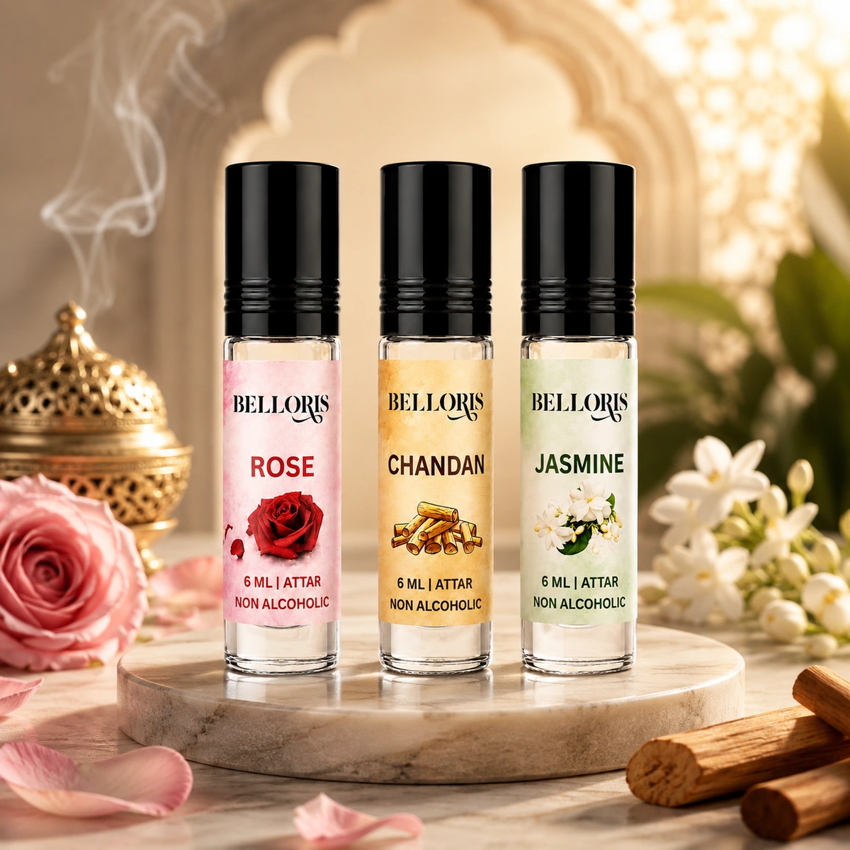 Belloris Attar Combo — 3 × 6 ml
